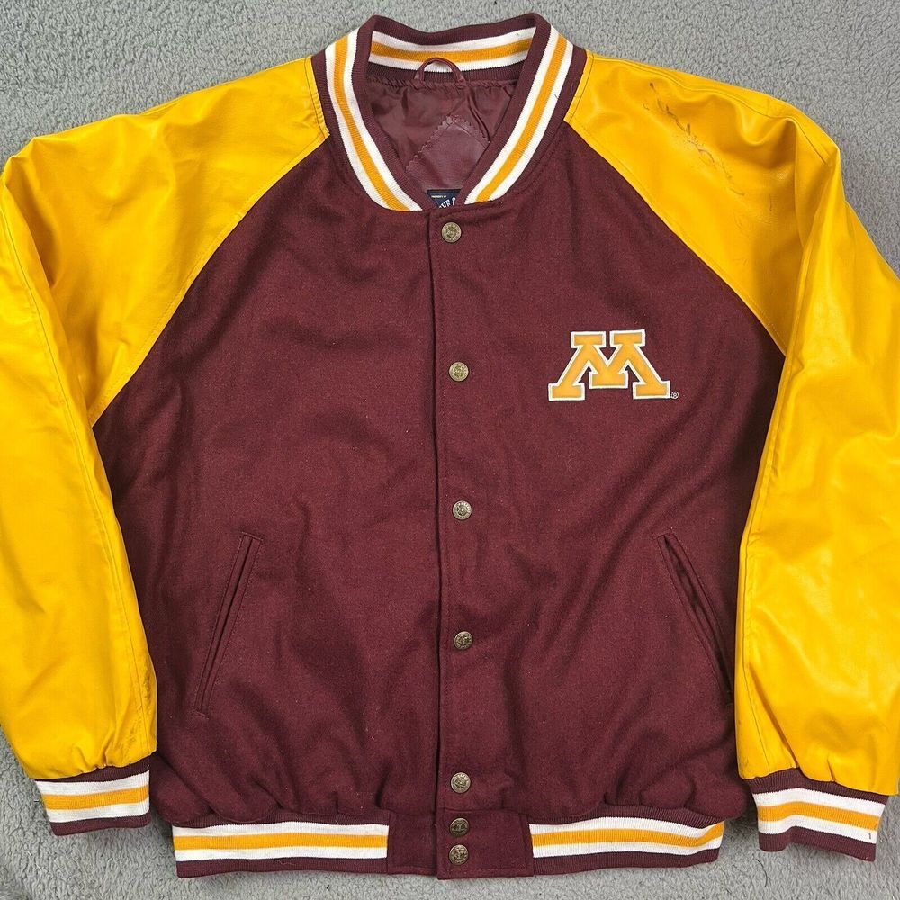Minnesota Gophers Steve & Barrys Letter Jacket College Coat Size XL